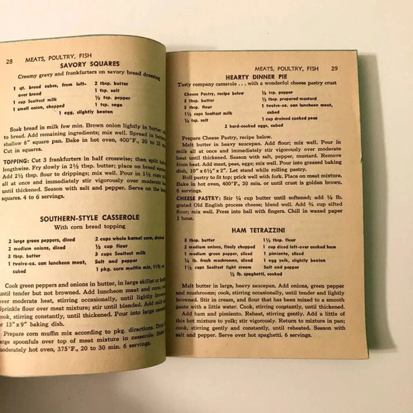 Vintage 641 Tested Recipes  From The Sealtest Kitchens Paperback 1954 - Picture 12 of 16